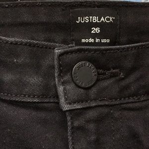 Just Black high waisted black jeans